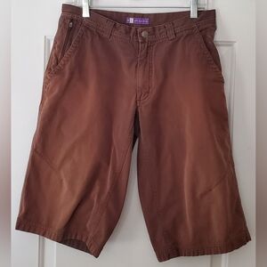 Ibex Mens Organic Cotton Active Hiking Outdoor Cargo Utility Shorts Size 32 GUC